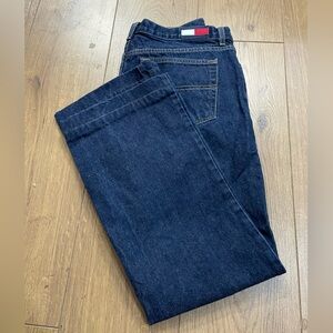 Tommy Jeans Tommy Hilfiger Vintage Wide Leg Size 13 Hemmed Pants Medium Wash